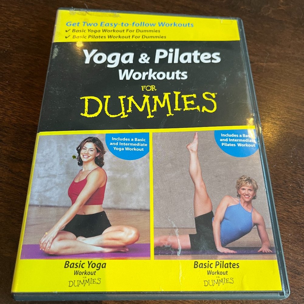 2 DVDs Yoga & Pilates Workouts for DUMMIES Basic Yoga Basic Pilates